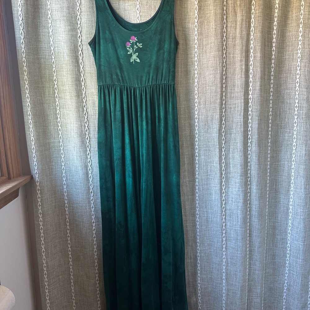 Purusha People Green Clover Wide Leg Jumpsuit